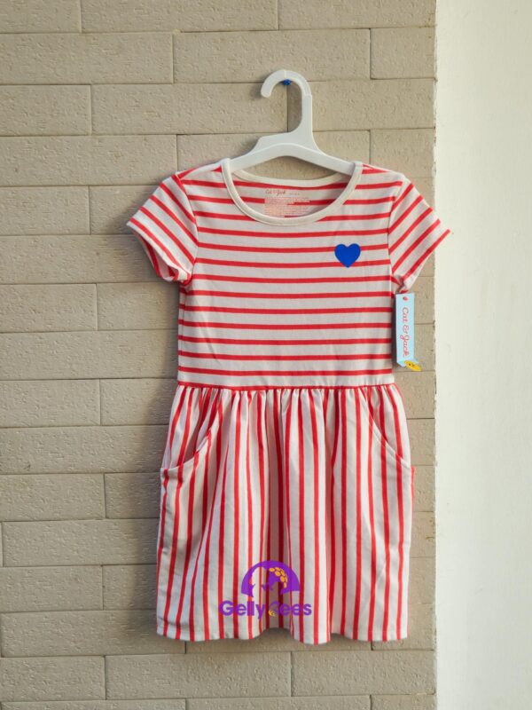 Cat & Jack Strip Red Dress